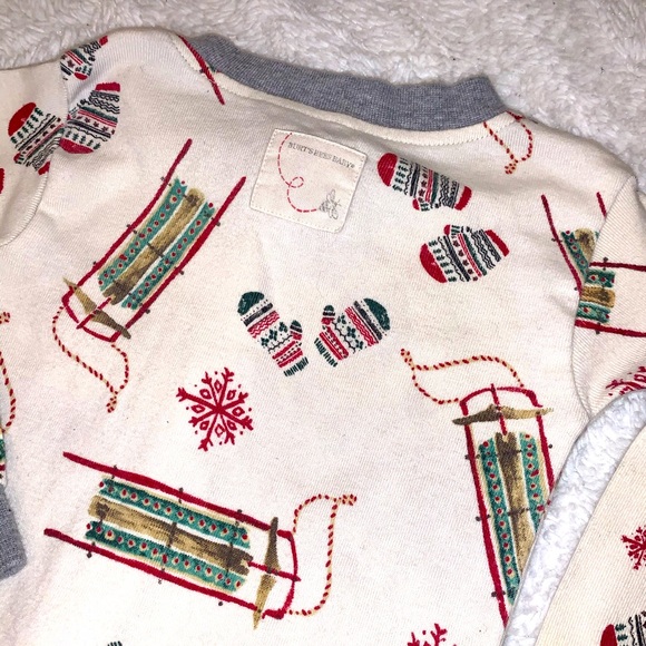 Burt’s bee baby (old style- thick and durable!) EUC 6/9 Christmas Pajamas 🎅🏼🎄 - Picture 8 of 8